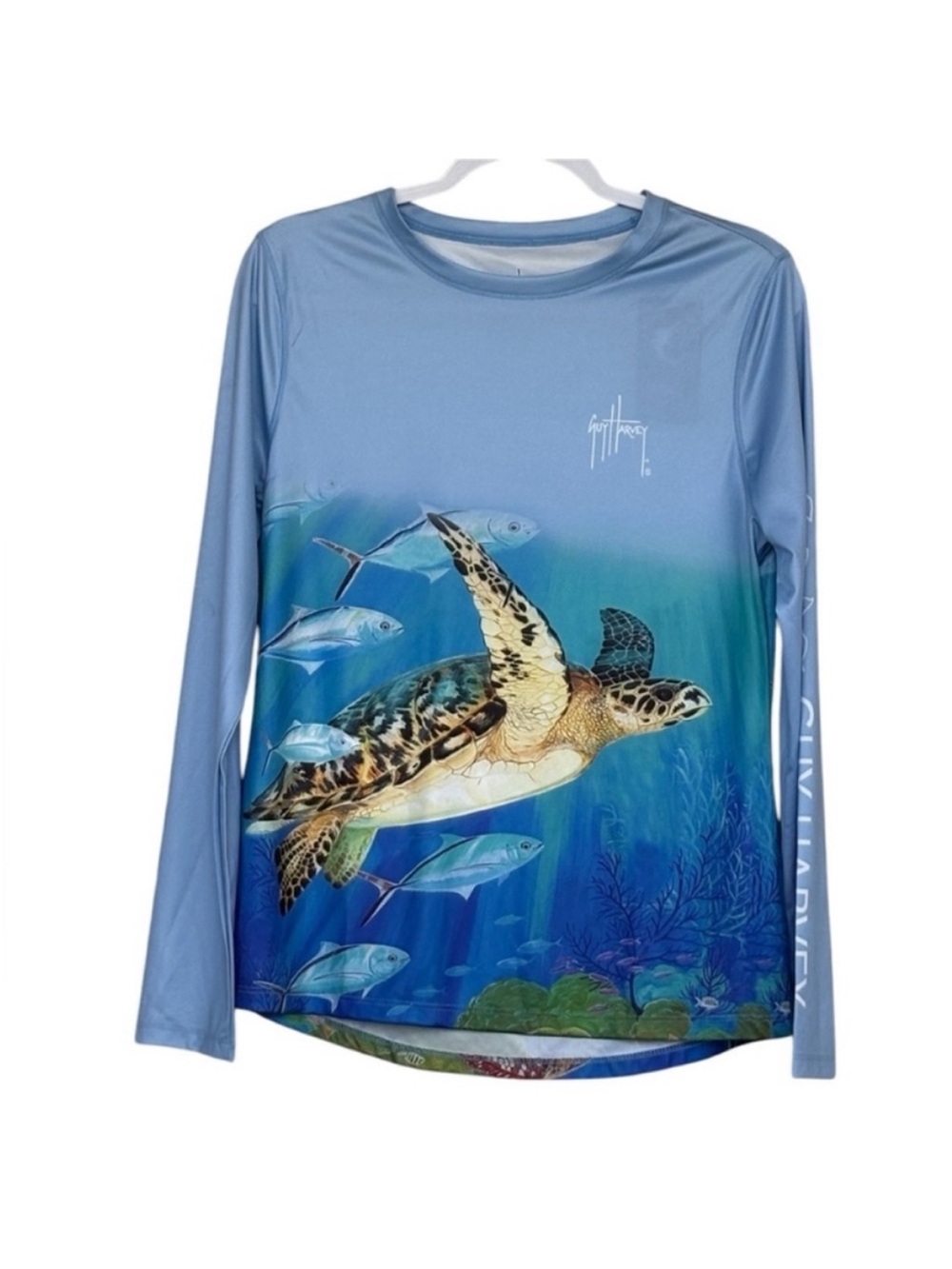 New Guy Harvey Performance
Sea Turtles Long Sleeve Sun
Shirt Size M